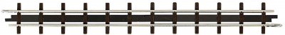 BUSCH Rail droit (H0f) Voie ferr&eacute;e de campagne 133.2 mm  12305