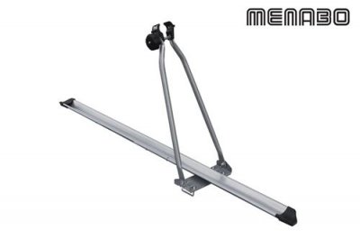 MENABO Rail porte-v&eacute;lo avec barre de maintien et sangles de roue