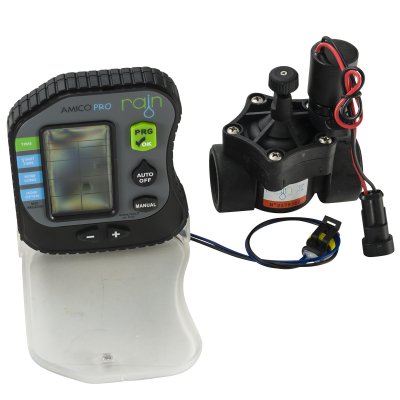 RAIN  - Programmateur d'arrosage &eacute;tanche 9v avec &eacute;lectrovanne pro