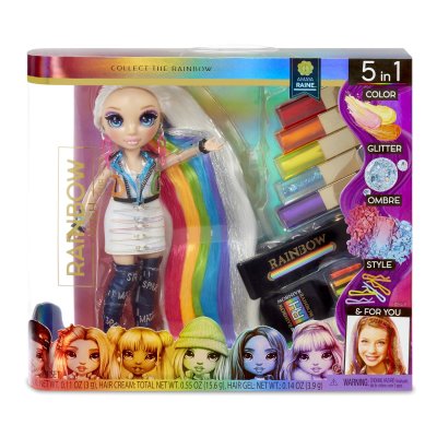 RAINBOW HIGH  Hair Studio 5-en-1 + Poup&eacute;e Amaya Raine
