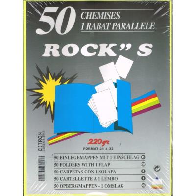 RAINEX  - Chemise Rock 1 Rabat 24x32 Citron - Paquet De 50