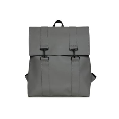 RAINS  Grand sac &agrave; dos MSN gris avec compartiment pour l'ordinateur pour femme. Couleur: Gris