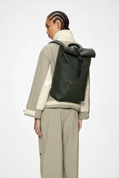 RAINS  - Rolltop Rucksack W3 17 - Sac &agrave; dos journ&eacute;e vert olive