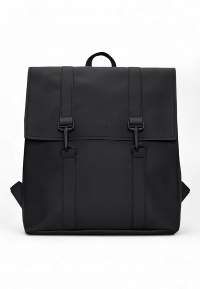 RAINS  Sac &agrave; dos moyen MSN noir avec compartiment pour l'ordinateur pour femme. Couleur: Noir