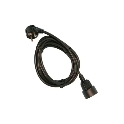 PROFILE Rallonge - 3x1.5 mm&sup2; - 5 m - noir