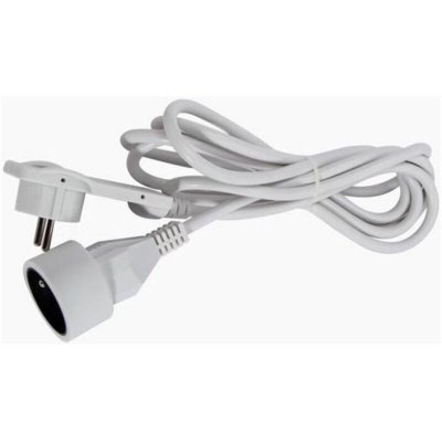 CHACON Rallonge &agrave; fiche plate 3 m - Blanc - 