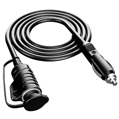 AVIZAR Rallonge Allume-Cigare 12-24V en Cuivre Pur 15A 3.6m m&acirc;le vers femelle Noir
