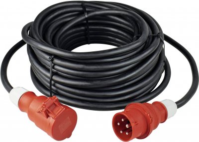 AS SCHWABE Rallonge  60517 10.00 m noir avec inverseur de phase