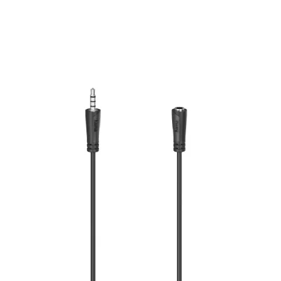 HAMA Rallonge audio jack m&acirc;le 3,5 mm/fiche femelle, st&eacute;r&eacute;o, 3,0 m