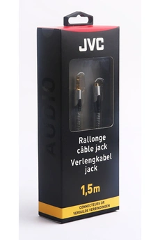 JVC Rallonge c&acirc;ble jack 3,5 mm m&acirc;le vers jack 3,5 mm femelle  1,5 m
