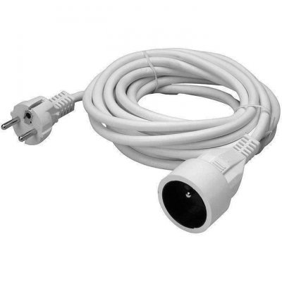 PROFILE Rallonge Elec 3g1.5 Pvc 5m Blanc  502400150