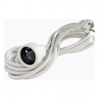 GSC EVOLUTION Rallonge &eacute;lectrique 5m 3x1.5mm - Blanc
