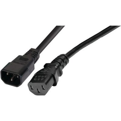 HYPERTEC Rallonge &eacute;lectrique Secteur Moniteur/onduleur Noir 0,60 m