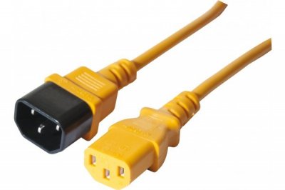 MCAD Rallonge electrique Secteur Moniteur/Onduleur - Orange 0,6 M