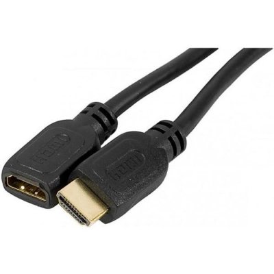 MANUTAN Rallonge HDMI HighSpeed - Noir - (1,0m)