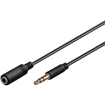 GOOBAY Rallonge jack 3.5 mm Noir - 0,50m