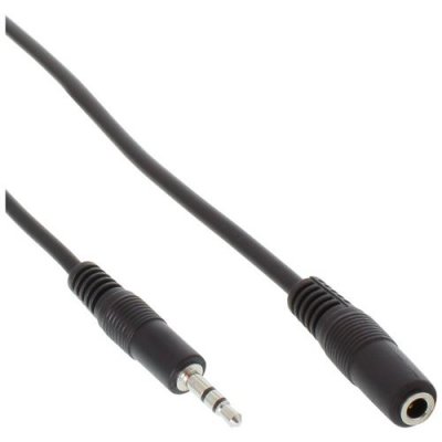 INLINE Rallonge jack, &reg;, 3,5mm jack m&acirc;le/fem., St&eacute;r&eacute;o, 10m