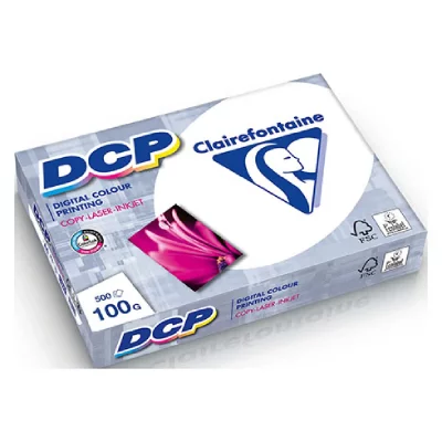 CLAIREFONTAINE Ramette de 500 Feuilles Blanches 100gr DCP -  - A4 -100g