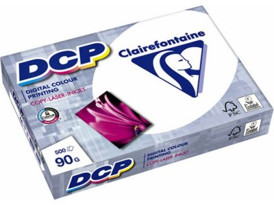 CLAIREFONTAINE Ramette de 500 Feuilles Blanches 90gr DCP  A4 90g