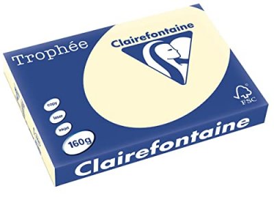 CLAIR ALFA Ramette de papier 250 feuilles A3 - CLAIREFONTAINE - 160 g - Ivoire