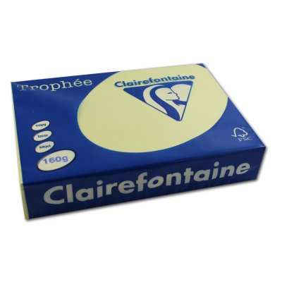 CLAIREFONTAINE Ramette de papier 250 feuilles A4 -  - 160 g - Canari