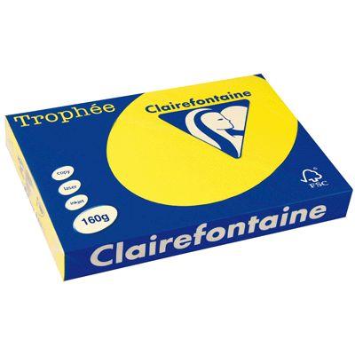 GENERIQUE Ramette papier couleur Clairefontaine A3 160g - Jaune soleil