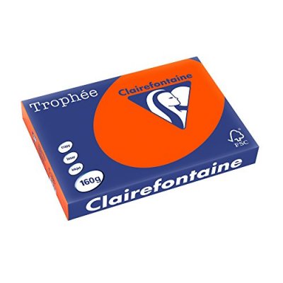 CLAIR ALFA Ramette papier couleur Clairefontaine A3 160g - Rouge cardinal