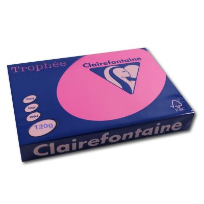 CLAIREFONTAINE Ramette papier couleur  A4 120g - Fuchsia