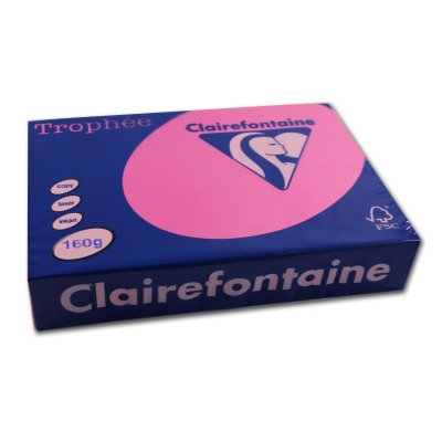 CLAIREFONTAINE Ramette papier couleur  A4 160g - Fuchsia