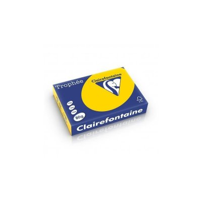 CLAIREFONTAINE Ramette papier couleur  A4 80g - Bouton d'or