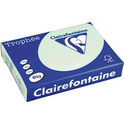 CLAIREFONTAINE Ramettes de 500 Feuilles Vertes 80gr  TROPHEE A4 80 g