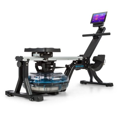 CAPITAL SPORTS Rameur &agrave; eau  Flow M1 Acier Noir - R&eacute;glage sur 8 niveaux 