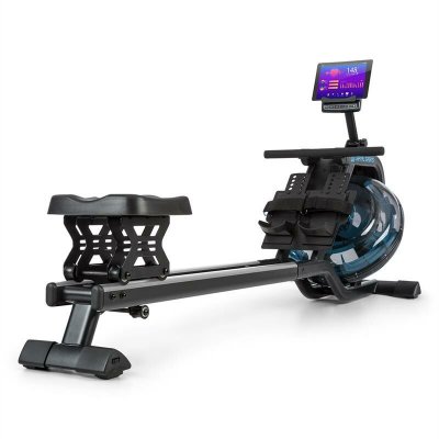 CAPITAL SPORTS Rameur &agrave; eau Flow M2 Noir - R&eacute;glage sur 6 niveaux - Roulettes