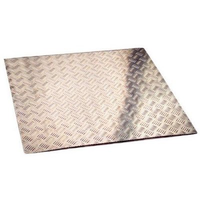 MOTTEZ Rampe d'acc&egrave;s pour trottoir  L. 80 cm x l. 80 cm, aluminium