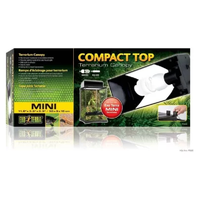 EXO TERRA Rampe d'&eacute;clairage Compact Top pour Terrarium  Mini 30 cm
