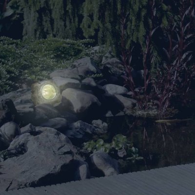 RANEX  Lampe de jardin solaire &agrave; LED 12,5x15,5x11 cm