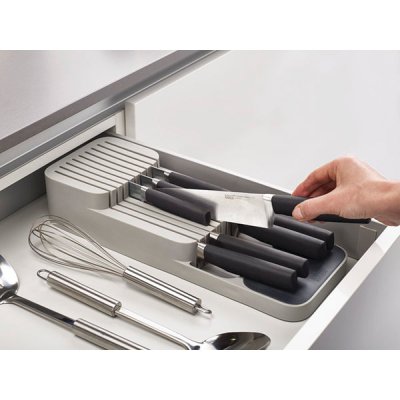 JOSEPH JOSEPH Range couteaux compact &agrave; deux niveaux DrawerStore, 