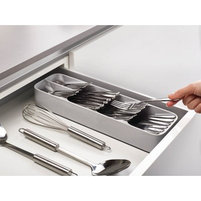 JOSEPH JOSEPH Range-couverts extensible DRAWERSTORE gris 40 cm Gris 