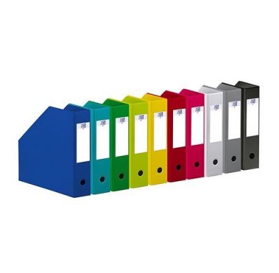 OXFORD Range-revues  dos de 7 cm et 10 coloris assortis - Lot de 10