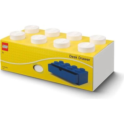 Rangements LEGO - Brique 8 tenons avec tiroir - blanc - 5006877