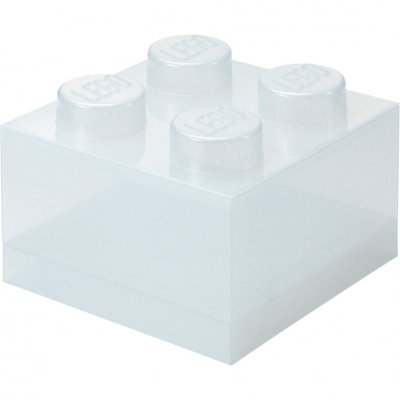 Rangements LEGO - Brique de rangement translucide - Blanc - 5009341