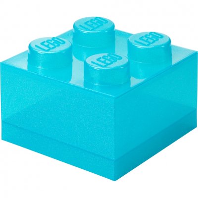 Rangements LEGO - Brique de rangement translucide - Bleu - 5009340