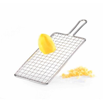GEFU R&acirc;pe &agrave; pommes de terre fil m&eacute;tallique en acier inoxydable argent