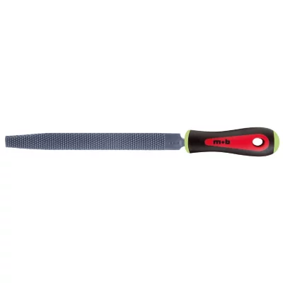MOB OUTILLAGE R&acirc;pe demi-ronde moyenne - 200 mm - Manche plastique - Mob