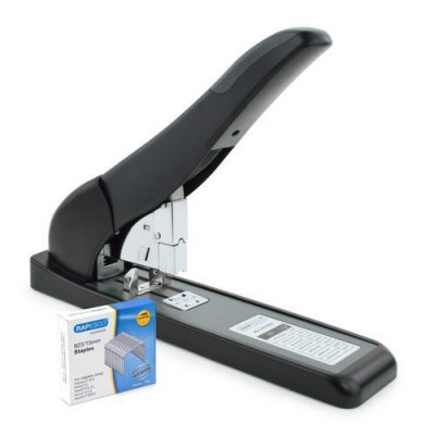 RAPESCO  1551 ECO HD-210 Agrafeuse Grande Capacit&eacute; 210 Feuilles avec Agrafes, Noir