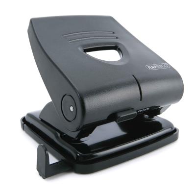 RAPESCO  Perforateur 827-P, capacit&eacute;: 30 feuilles, noir - Lot de 2