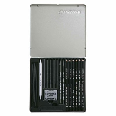 BREVILLE Raphael Set pour Esquisse Cretacolor 20 pi&egrave;ces - Black Box