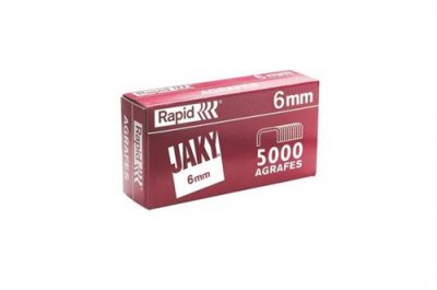 RAPID  11720001 Bo&icirc;te de 5000 Agrafes JAKY/6 Cuivr&eacute;
