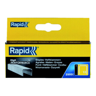 RAPID  13 / 06mm Galva Bo&icirc;te de 1600 Clips Gris