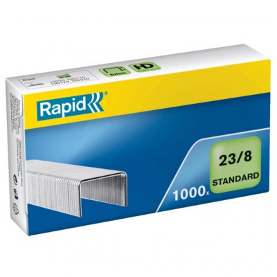 RAPID  24869200 bo&icirc;te de 1000 agrafes 23 8 mm galva